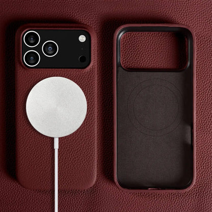 Luxury Magnetic For Magsafe Genuine Leather Case For IPhone16Pro Max 15 14 13 12 11 Business Full Wrapped Phone Cases Back Cover
