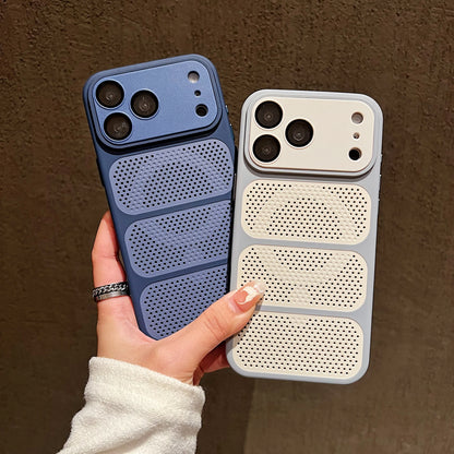 Summer Heat Dissipation For Magsafe Magnetic Case For iPhone 17 16 15 14 Plus 13 12 Pro Max Lens Protection Shockproof Cover
