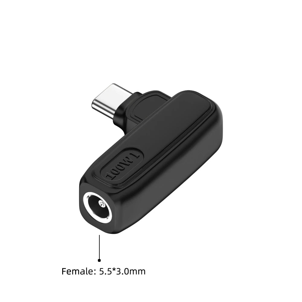 65W 100W DC Universal Laptop Charger to USB C Type C PD Trigger Power Adapter Connector Converter for MacBook Xiaomi Samsung