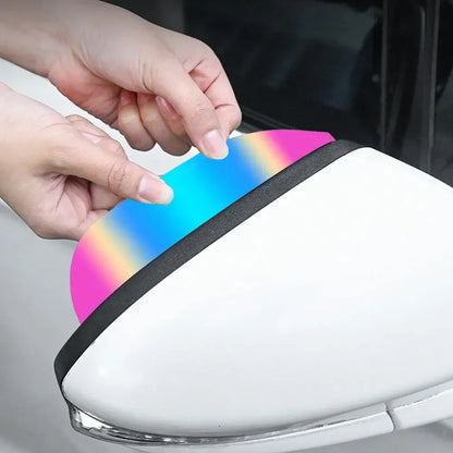 2Pcs Colorful Car Rearview Mirror Rain Eyebrow Best-selling Cars Rear View Mirrors Rainproof Snow Shield Cover Auto Accessories
