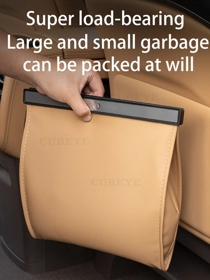 DENZA D9 Garbage Bag Leather Magnetic Can Rear Seat Hanging car Storage Modified Accessories BYD N9 Z9 Z9GT