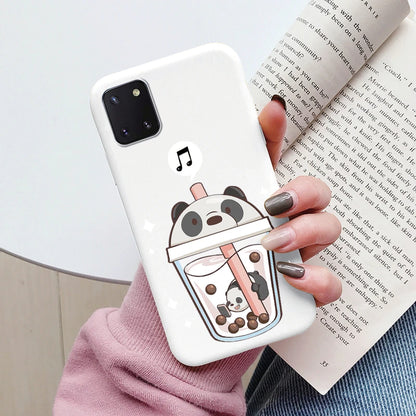Soft Case For Samsung Galaxy Note 10 Lite Phone Cover Cute Flowers Butterfly Fundas TPU Coque For Samsung Note 10 Lite Bumper