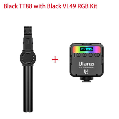 Ulanzi TT88 1.44M Overhead Selfie Stick Phone Tripod with Magnetic Clamp Wireless Remote Extension Tripod for LiveStreaming Vlog