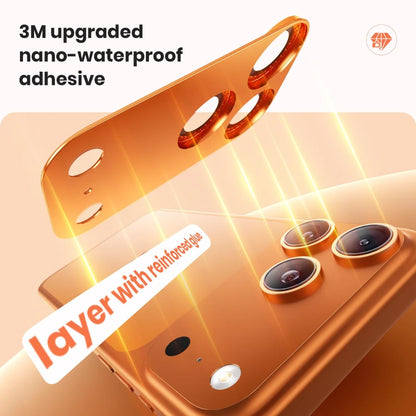 NNBILI 1Pcs Tempered Glass Full Cover Camera Lens Protector for iPhone 17 16 15 14 13 12 11 Pro Max 16e Anti Glare Anti Scratch