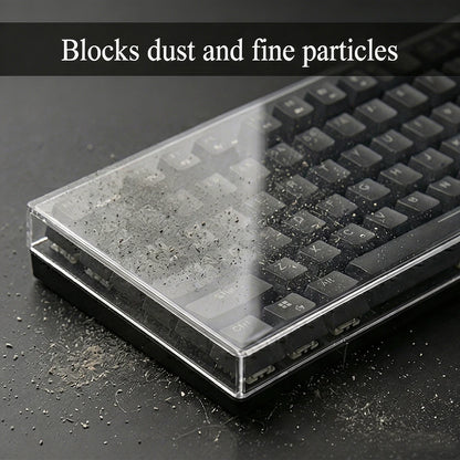 Clear Acrylic Mechanical Keyboard Dust Cover Protector Case For 60 96 98 104/108Key Transparent Anti-Dust Keyboard & Mouse Cover
