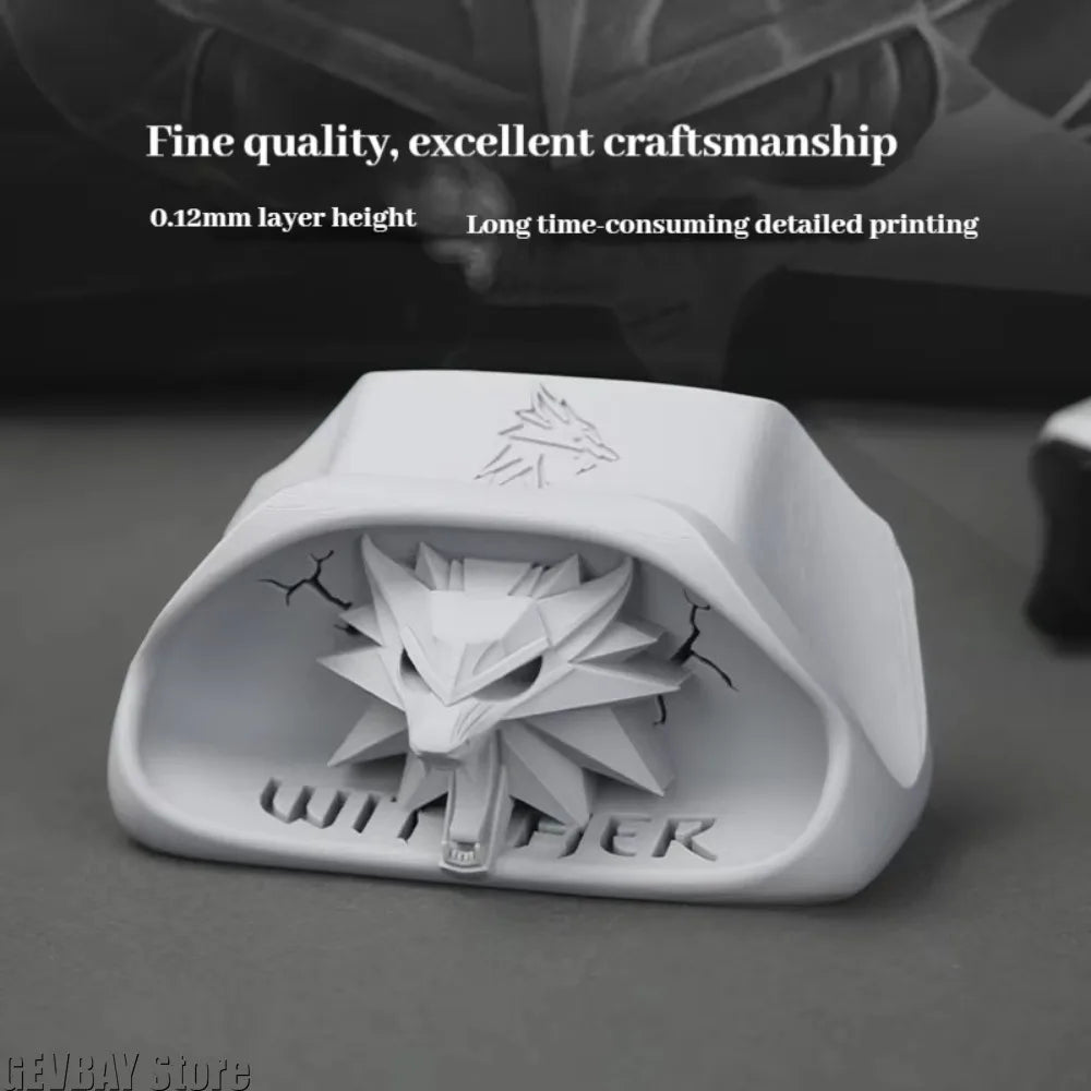 Wolf Head Badge Game Controller Base Bracket for Xbox Gamepad Gaming Peripherals Computer Accessories Desktop Storage Organizer