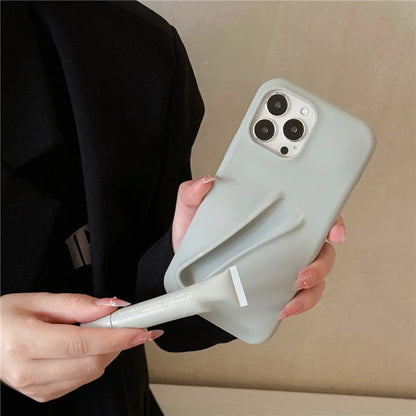 For iPhone 16 15 14 13 12 11 Pro Plus mini Max Xs XR 6 7 8 SE Lip gloss holder Silicone Soft Cover Case