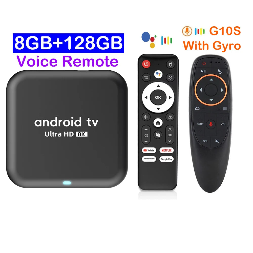2026 Q18 Smart Home Theater Android 16 Smart TV Box 8GB 128GB 256GB Rockchip RK3518 Bluetooth 6.0 Google Assistant Voice Remote