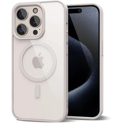 Not Yellowing Case For Magsafe Mag Safe iPhone 16 Pro Max 15 Plus 14 13 Mini 12 11 SE 2022 2020 8 16Pro Hybird Cover Accessories