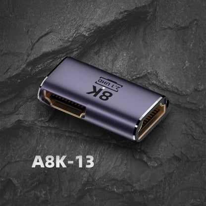 8K HDMI-compatible 2.1 Cable Connector Adapter 270 90 Degree Angle 2 Pieces Male To Female Converters Cable Adaptor Extender 3D