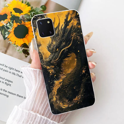 For Samsung Galaxy Note 10 Lite Case SM-N770F Luxury Flowers Painted Cover Soft Silicone Case For Samsung S10 Lite SM-G770F Bags