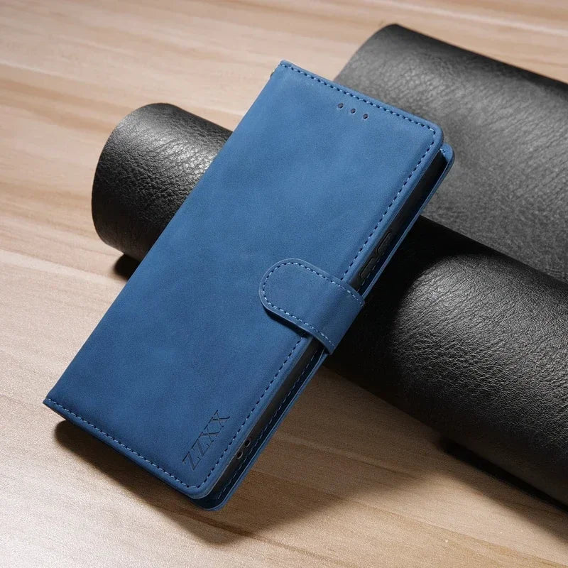 Wallet With Card Slot Support Magnetic Flip Leather Case For Samsung Galaxy S26 Ultra S25 Edge S24 Plus S23 S22 S21 S20 FE Cover