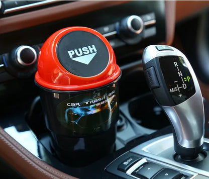 Car Trash Can Car Door Seat Back Garbage Storage Fashion Creative Water Cup Holder Storage Bucket