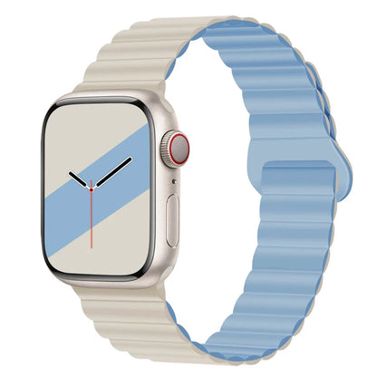 Magnetic Strap For Apple Watch Band 46mm 45mm 49mm 40mm 42mm 41mm Silicone Sport Bracelet iWatch Series Ultra 10 9 6 7 8 SE 44mm