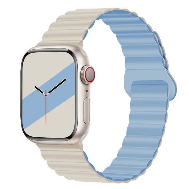 Magnetic Strap For Apple Watch Band 46mm 45mm 49mm 40mm 42mm 41mm Silicone Sport Bracelet iWatch Series Ultra 10 9 6 7 8 SE 44mm