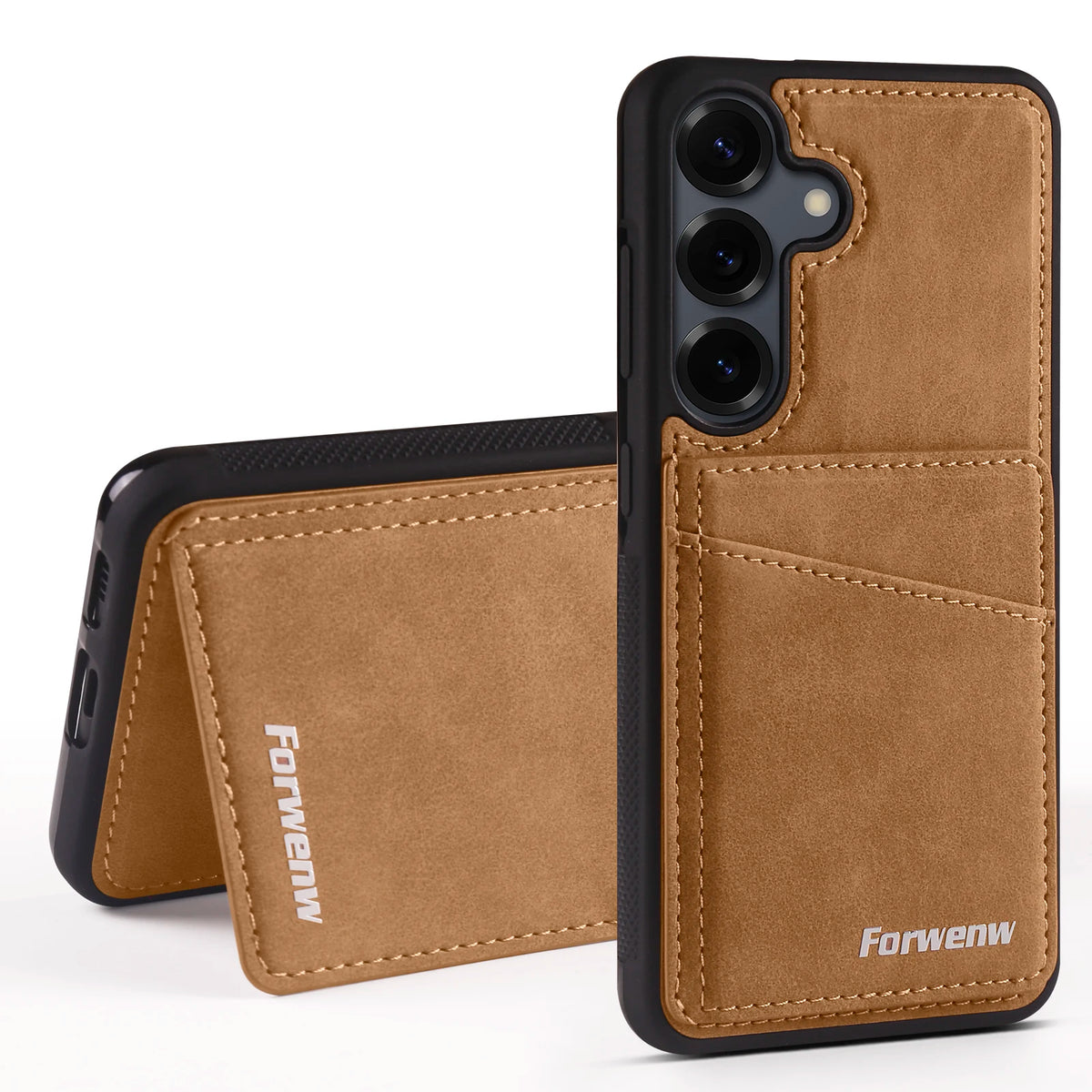 Cards Solt Wallet Leather Case for Samsung Galaxy A16 A36 A56 S25 Edge S24 Ultra S23 FE S22 S21 Plus A15 A35 A55 Magnetic Cover