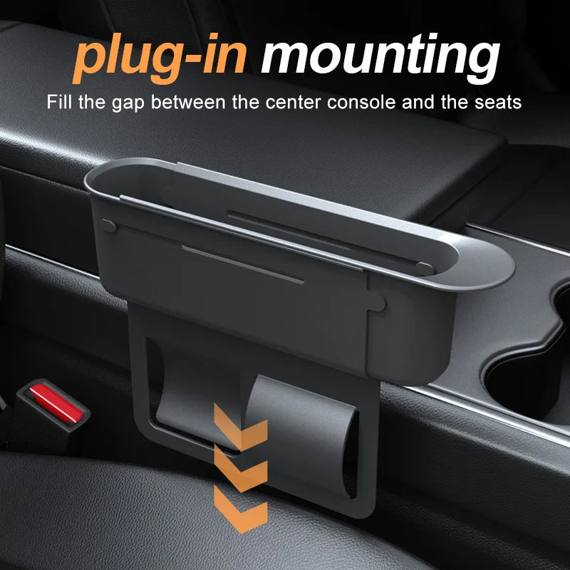 Car Seat Crevice Gaps Storage Box Seat Organizer Gap Slit Filler Holder For Wallet Phone Cigarette Slit Pocket Car Storag Box