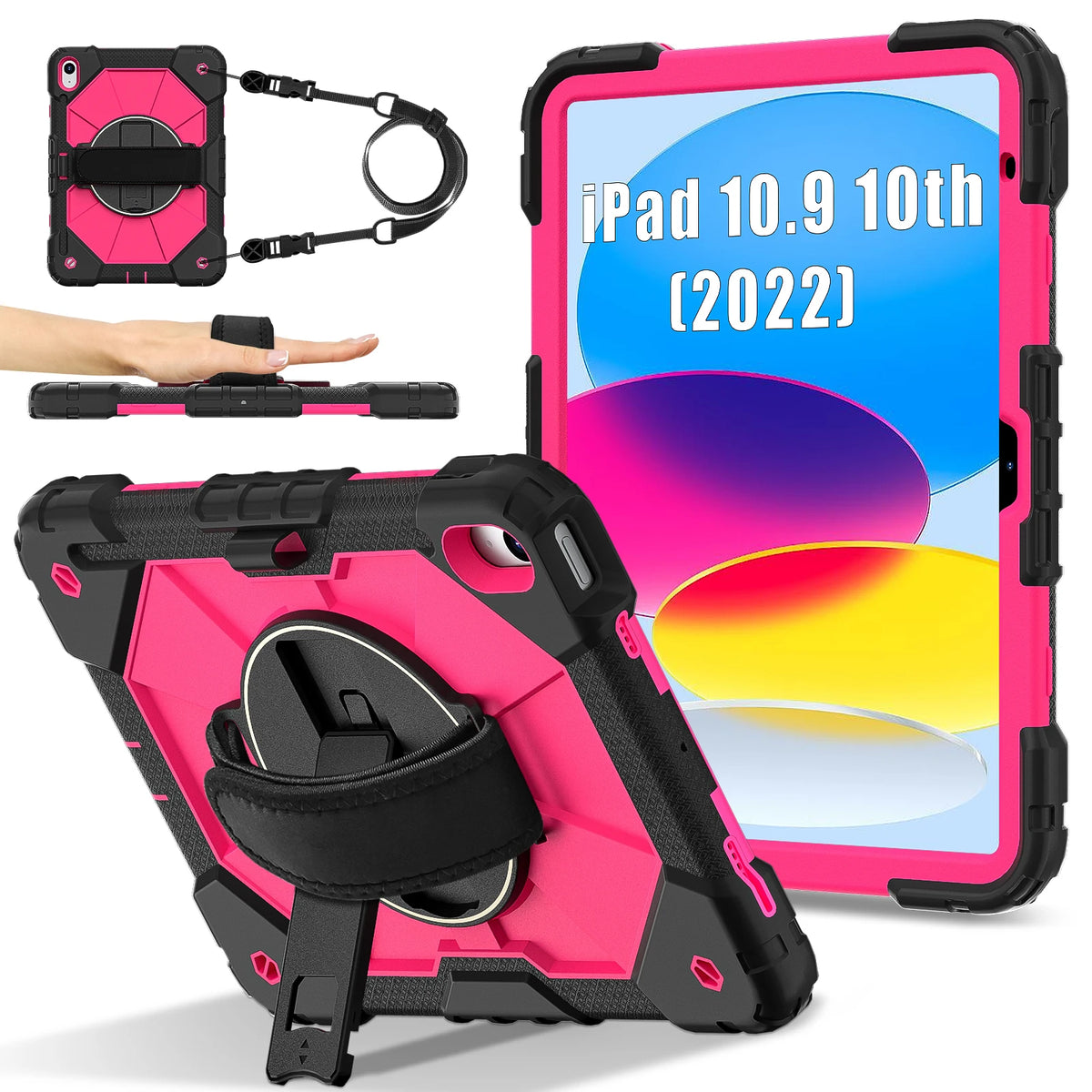 Armor Case For iPad A16 11th 2025 10th 10.9 2022 Mini 7/6 Kids Stand Shockproof Tablet Cover For iPad Air 11 10.9 Pro 11 Air 13