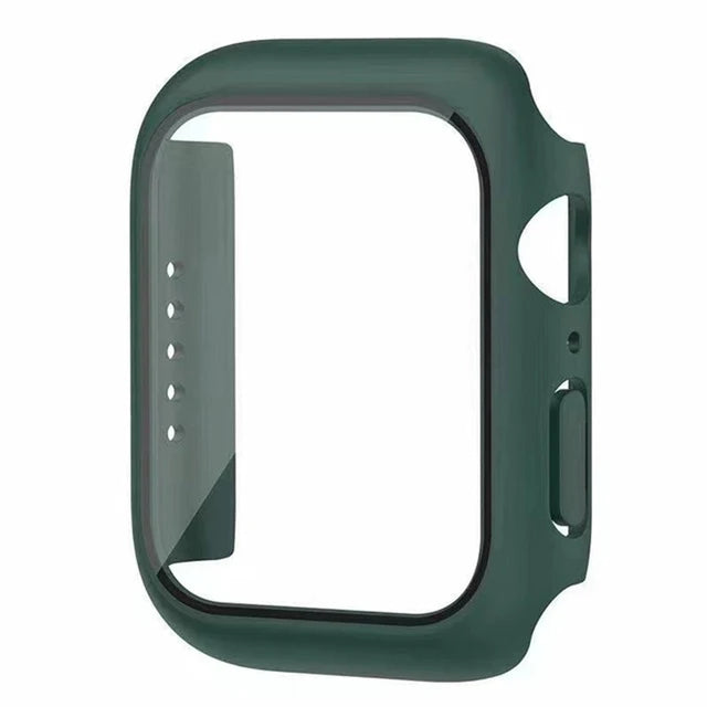 Glass+Cover For Apple Watch case11 10 9 8 7 6 SE 5 Ultra Accessorie Screen Protector iWatch serie 44mm 40mm 49 41 45mm 42mm 46mm