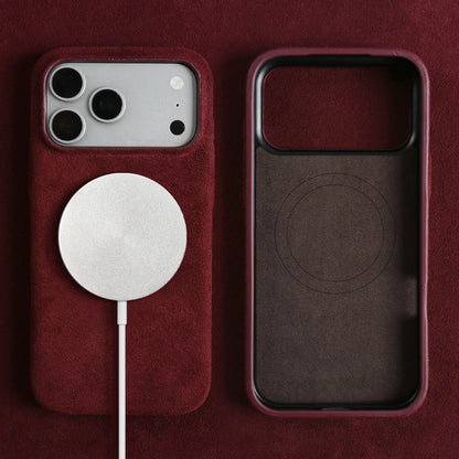 Luxury Magnetic For ALCANTARA Case For iPhone17 Pro Max 16 15 14 13 12 for Magsafe Artificial Leather Supercar Suede Phone Cover