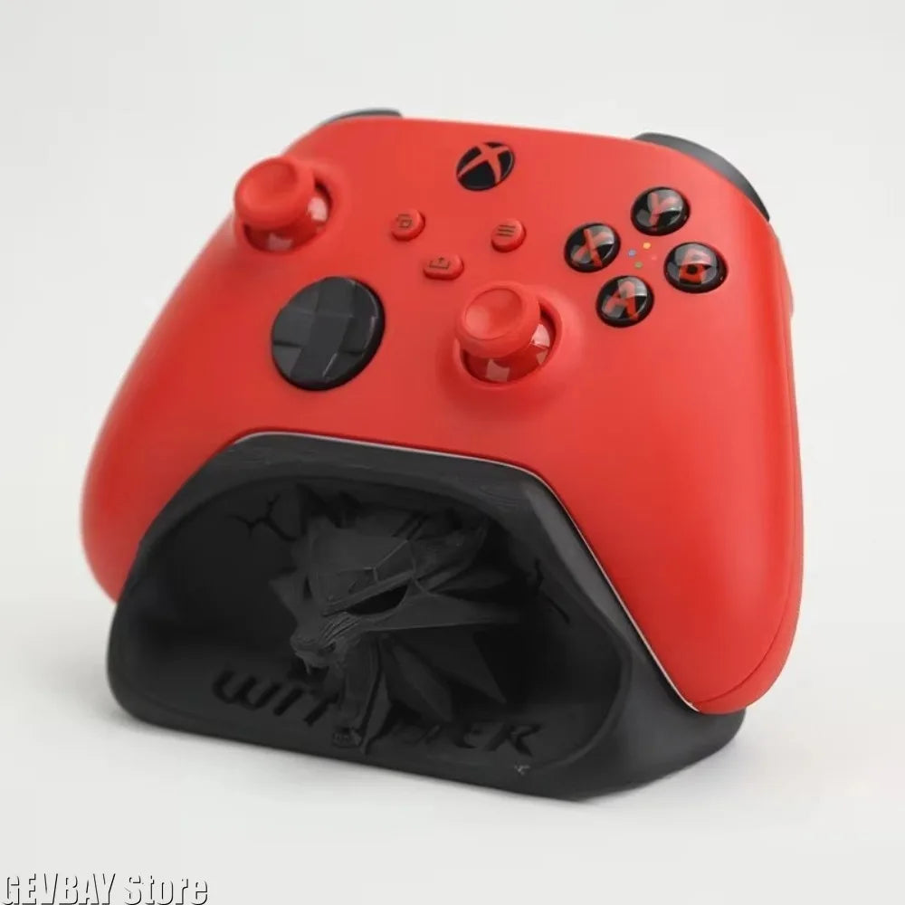 Wolf Head Badge Game Controller Base Bracket for Xbox Gamepad Gaming Peripherals Computer Accessories Desktop Storage Organizer