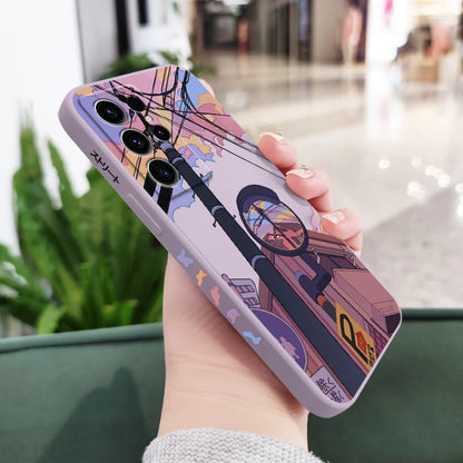 Dusk Intersection Phone Case For Samsung Galaxy S25 S24 S23 S22 S21 S20 S10 S10E S9 Ultra Plus FE Note 20 Ultra 10 9 Plus Cover