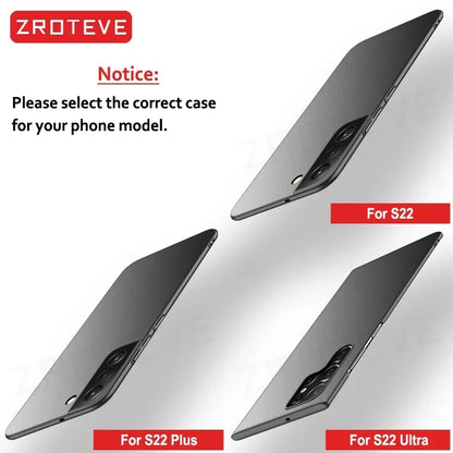 S22 Case Zroteve Slim Hard PC Matte Cover For Samsung Galaxy S24 S23 S22 Ultra S25 Edge S20 S21 FE S10E S10 E S22+ Phone Cases