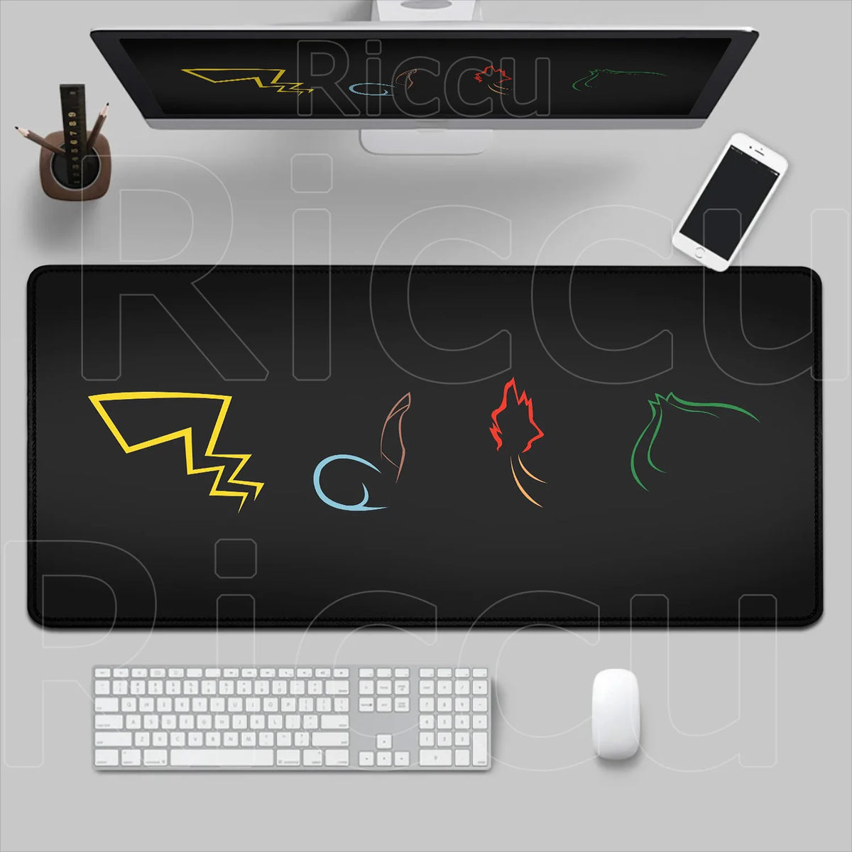P-pokemon Bulbasaur Mouse Mats Rubber Mousepad Large Anime Gaming Accessories Pad Kawaii Carpet Cabinet Keyboard Office Deskmat