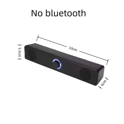 PC Soundbar Wired and Wireless Bluetooth Speaker USB Powered Soundbar for TV Pc Laptop Gaming Home Theater Surround Audio System