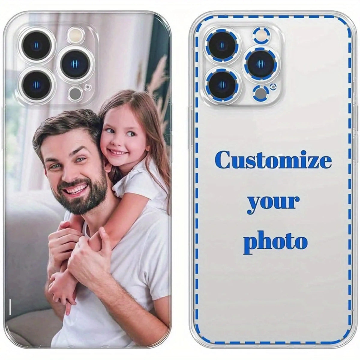 For iPhone 16 16e 15 14 13 12 11 Pro Max Mini SE 2020 2022 XS XR 6 6s 7 8 Plus DIY Photo Customized Soft Case TPU Back Cover