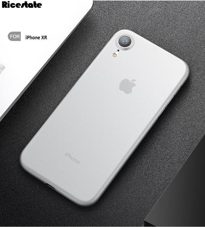 Ultra thin Matte Phone case For iphone iphone XR X R Rubber back cover For iphone X XR XS Max PP Hard Cases