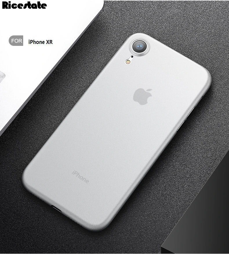 Ultra thin Matte Phone case For iphone iphone XR X R Rubber back cover For iphone X XR XS Max PP Hard Cases