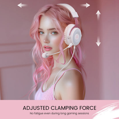 EKSA E900 PC Gaming Headphones 3.5mm Wired Headset Gamer Stereo Over-Ear Headphone with Detachable Microphone for PS4/PS5/Xbox
