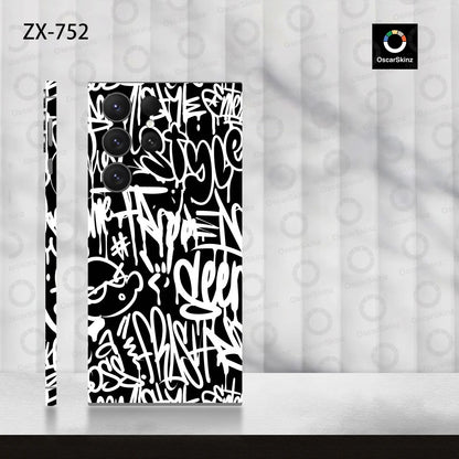 Colorful Decal Skin for Samsung Galaxy S24 S23 S22 Ultra Plus S21 Note20 Back Screen Protector Cover Wrap Stones Sticker
