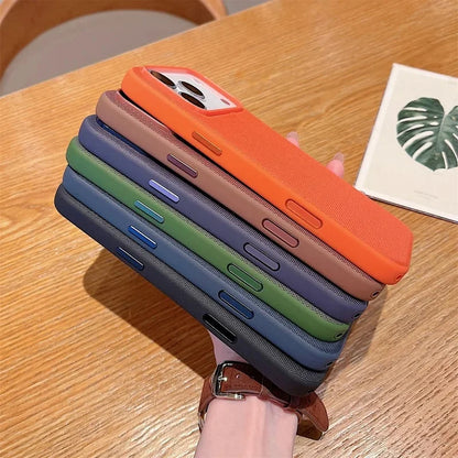 Original Technology Woven for Magsafe Magnetic Phone Case for IPhone 18 Promax 17 16 15 14 13 Pro Max Animation Shockproof Cover