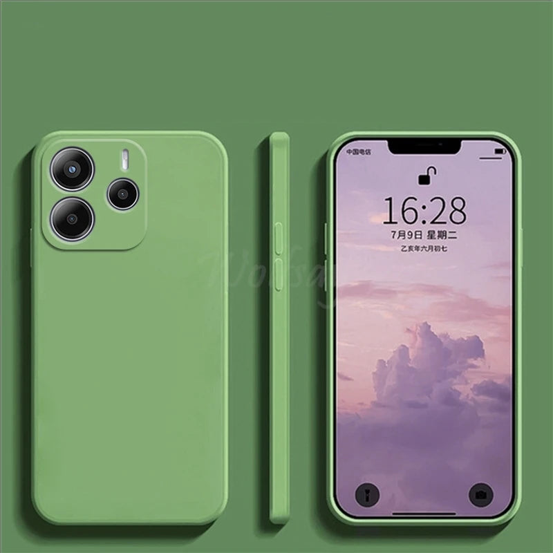 For Xiaomi Redmi Note 14 Case Liquid Silicone Plain Rubber TPU Protector Redmi Note 14 Cover TPU Redmi Note 14 Pro Plus Cover