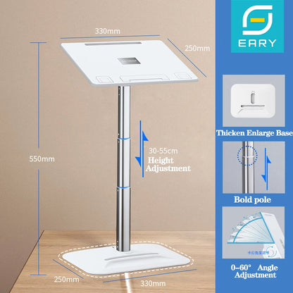Eary Portable Laptop Stand for Desktop Height Angle Adjustable Holder for Notebook Floor Book Desk Gifts for Kids Girls Students