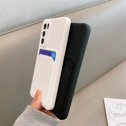 TPU Soft Silicone Card Slot Wallet Case For SamSung S26 S25 S24 S23 S22 S21 FE Plus Ultra Note 20 A54 A34 A24 A15 A25 A35 A55