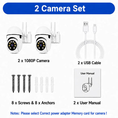 8MP HD Wifi Surveillance PTZ Camera Outdoor 4K Dual Lens Dual Screen Human Detection IP Security Protection Camera CCTV Video