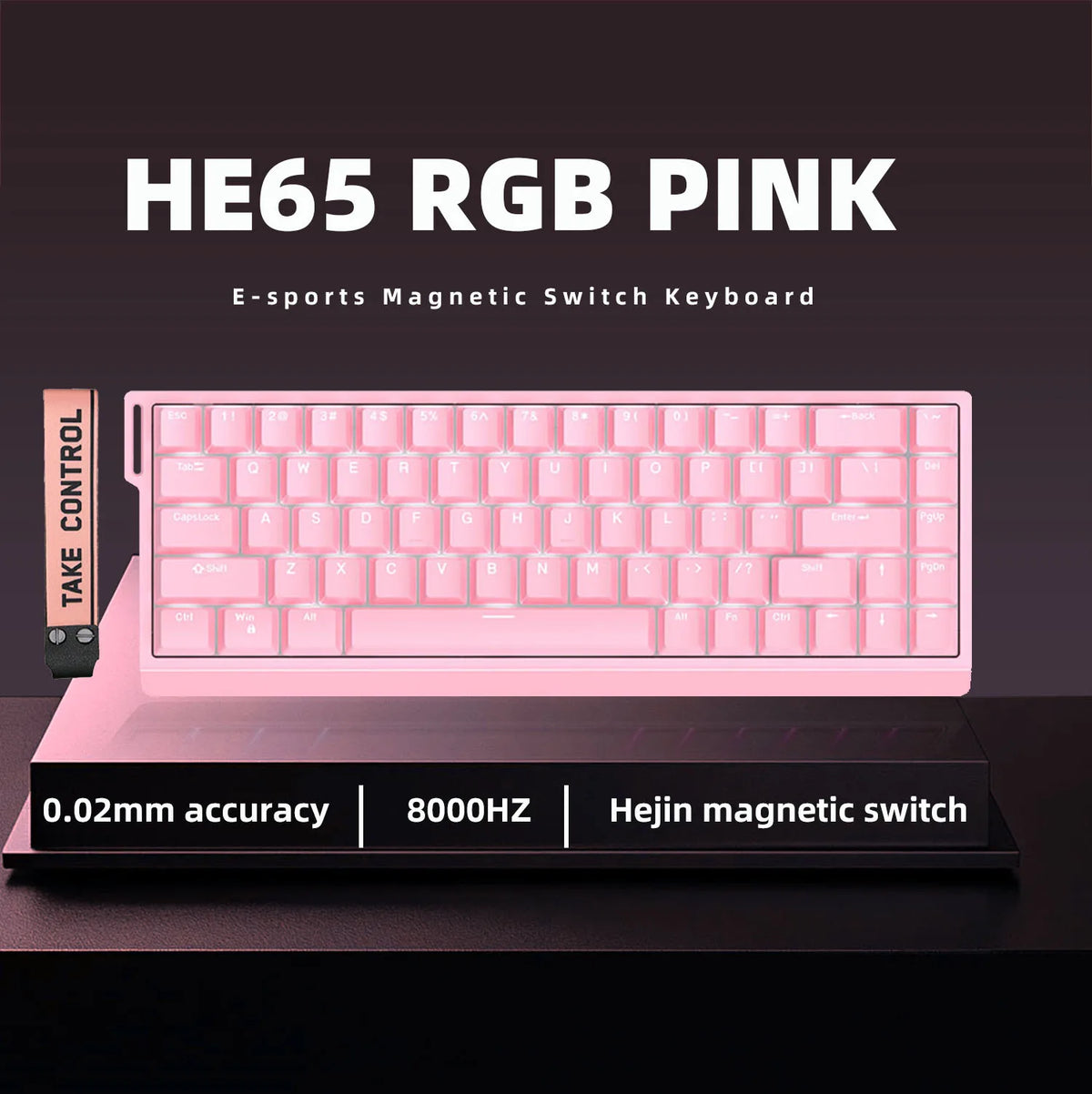 ZUOYA HE65 Wired Magnetic Axis Mechanical Keyboard 8k Fast Trigger RGB Backlight E-Sports Gaming Customized Keyboard