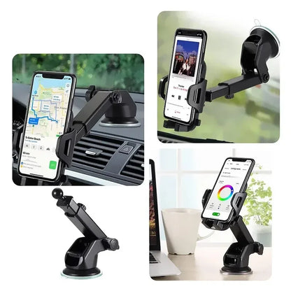 NEW Universal Sucker Car Phone Holder 360° Windshield Car Dashboard Mobile Cellphone Support Bracket for iPhone Samsung Xiaomi