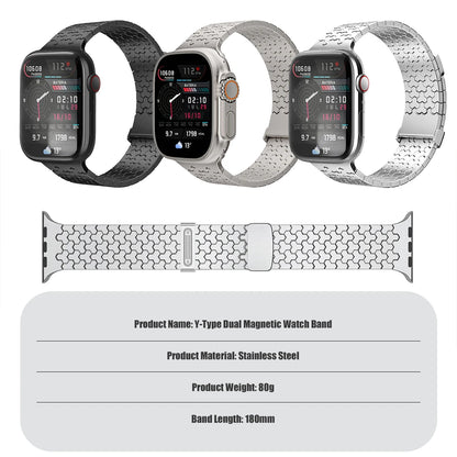 Stainless Steel Strap for Apple Watch Band 46/45/44mm 41/40mm Magnetic Bracelet Iwatch Series 11 10 9 8 7 SE3 Ultra 49mm Correas
