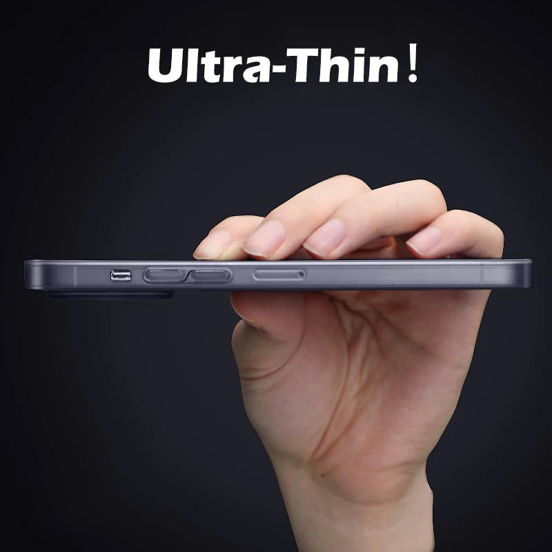Ultra Thin Matte Translucent Case For iPhone 16 17 15 14 13 12 mini 11 Pro X Xr Xs Max Plus SE Clear Soft Hard Back Slim Cover
