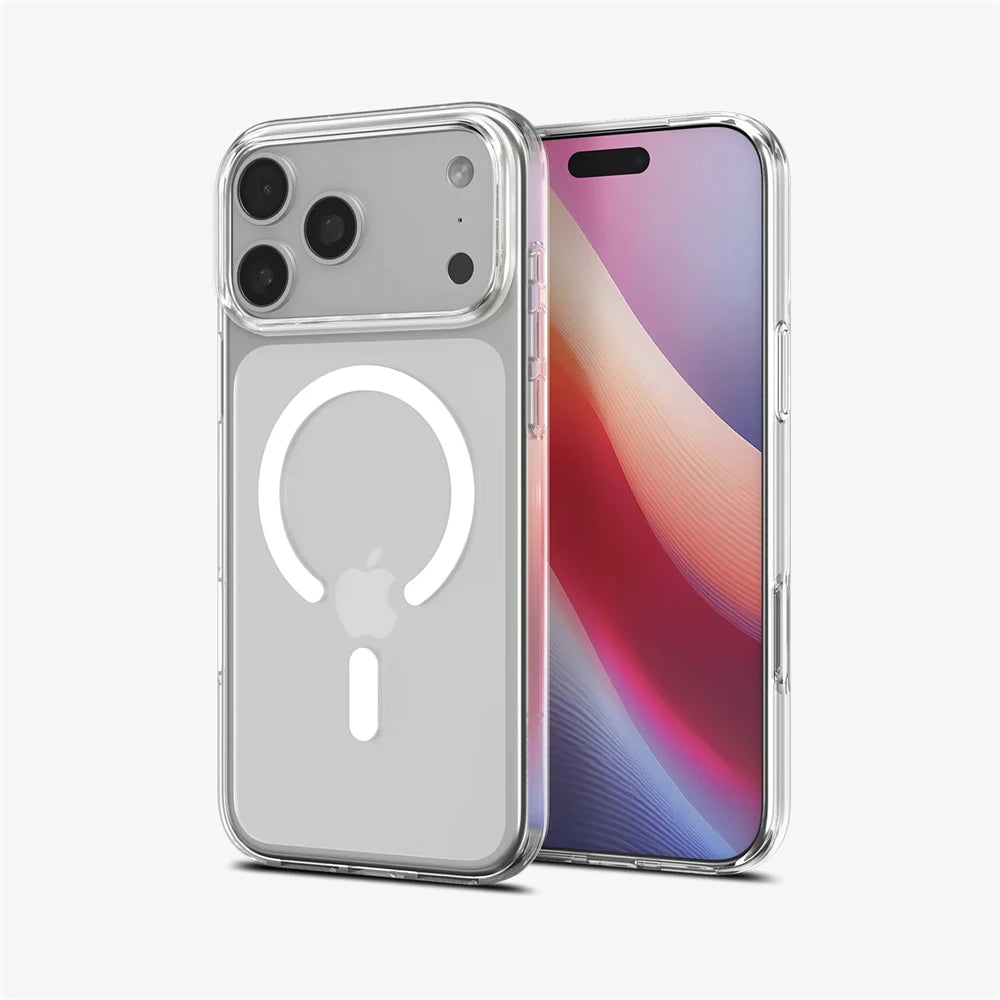 Spigen Ultra Hybrid MagFit TPU Anti Yellowing Case For iPhone 17 Pro Max 16 15 Plus 14 13 12 17 Air For Magsafe Magnetic Cover