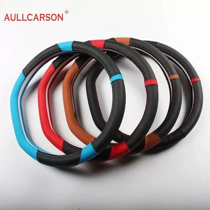 For JAECOO J7 2023 2024 Steering Wheel Cover Breathable Anti Slip PU Leather Car Accessories