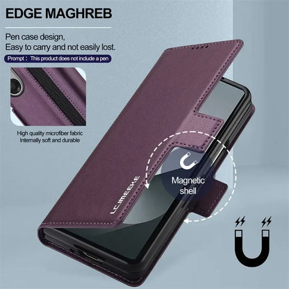 Magnetic Flip Leather Phone Case for Samsung Galaxy Z Fold 8 Ultra7 6 5 4 3 5G Fold6 Fold5 Fold8 Wallet Card Cover Etui Coque