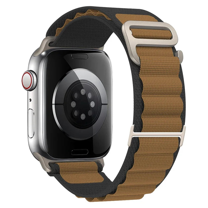 Nylon Loop Alpine Band for Apple Watch Strap Ultra 3 49mm 46mm 42mm 45mm 41mm 44mm 40mm Bracelet for iWtach SE 11 10 9 8 7 6 5 4