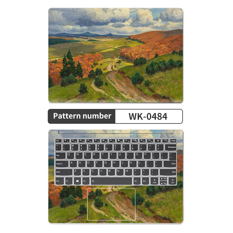 Universal Laptop Stickers Skins Vinly Protective Sticker 13/14/15/17inch 2pc Skin for Macbook/Lenovo/HP/Asus/Dell/Acer Decal