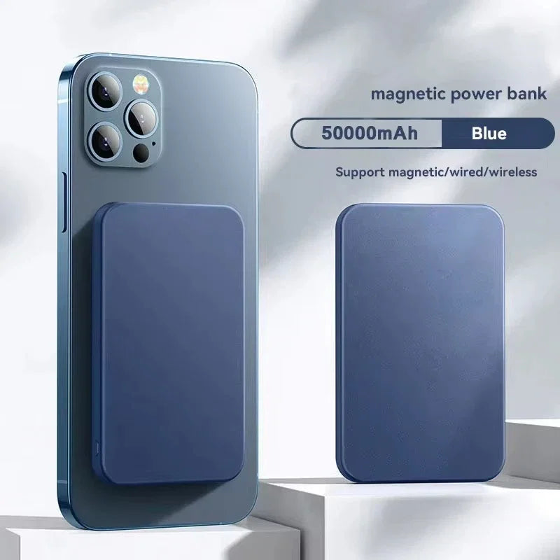 ROMOSS 50000mAh Magnetic Wireless Power Bank Charger for Magsafe Fast Charging Extemal Spare Battery For iPhone Samsung Huawei