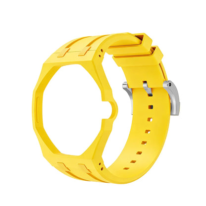 Bioceramics Watch Case+Silicone Band Modification Kit Strap Case Changer To Wristwatch Accessories For Royal Pop
